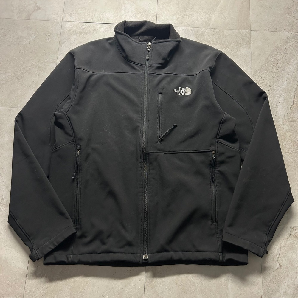 The North Face Apex Bionic Softshell Jacket Black Mens Medium Windproof Hiking